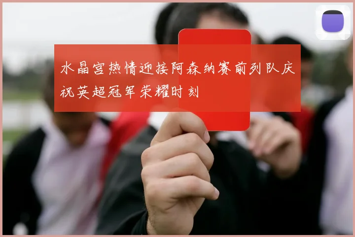 水晶宫热情迎接阿森纳赛前列队庆祝英超冠军荣耀时刻